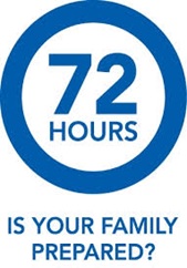 Logo for 72 Hour Kit - Is Your Family Prepared?